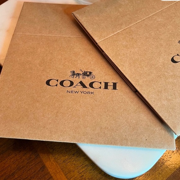 Coach Brown Gift boxes- set of 2, 6.5" x 4.5" x 2" - Picture 2 of 6